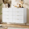 Fluted Dresser for Bedroom with 8 Drawers,55" Wide Modern Chest of Wooden Bedroom Chest with Metal Handle - 2 of 4