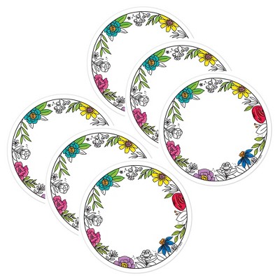 Creative Teaching Press® Bright Blooms 3 Inch Designer Cut-Outs, 36 Per Pack, 6 Packs