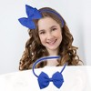 Unique Bargains Bow Headband Fashion Cute Polyester Hairband for Teenager 5.9x4.4 Inch - 2 of 4