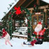 Angel Sar Christmas Arch Garland 94.5x104.3 in with 1860 Branches, Holiday Wedding Party Decoration for Indoor & Outdoor - 2 of 4
