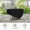 Kante 25" Outdoor Round Concrete & Metal Propane Gas Smokeless Bowl Fire Pit Table - Rosemead Home & Garden, Inc.: Weather-Resistant - 3 of 4