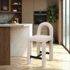 Meridian Furniture,Amari Chenille Fabric Stool - 2 of 4