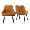 Clihome Fabric Soft Dining Chairs (Set of 2) - 2 of 4