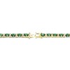 Guili Sterling Silver Tennis Bracelet with Vibrant CZ in Green, Blue, Red, or Pink—Elegant, Sophisticated, and Timelessly Glamorous. - 3 of 3
