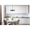 Elegant Lighting Eclipse 3 Lights Black Pendant With Clear Glass - 2 of 4