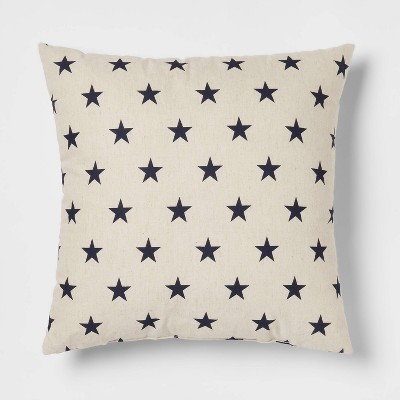 Stars Throw Pillow Neutral/Blue - Threshold™