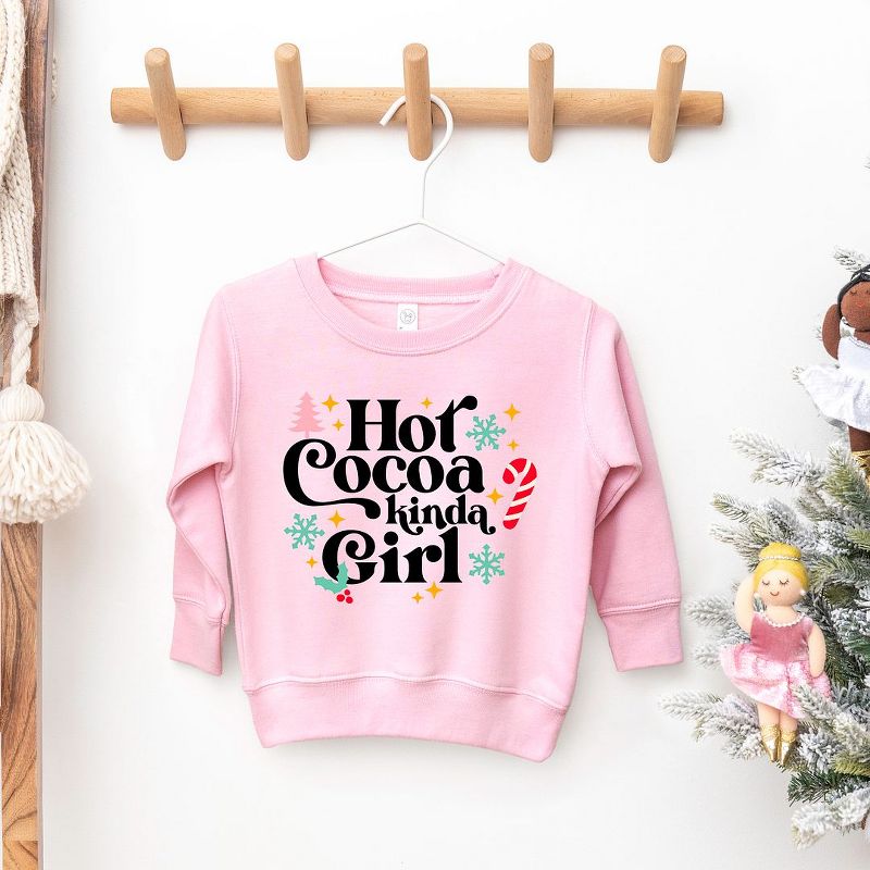 The Juniper Shop Hot Cocoa Kinda Girl Toddler Graphic Sweatshirt, 2 of 3