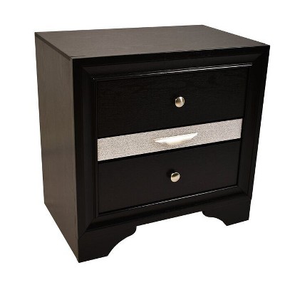 NicBex 2 Drawer Dresser for Bedroom,Modern Style Drawers with Metal Pulls,Dressers for Kids Room,Living Room,Entry and Hallway