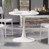 WestinTrends Playa 31.5" Round Outdoor Indoor Metal Cocktail Dining Table - 2 of 4