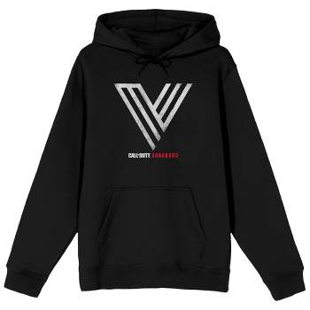 Call of Duty Project 21 V Icon V Lines Logo Men's Black Hoodie