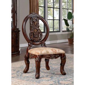 CAVINAS 23" Chateau De Ville Dining Chairs,Set of 2,Luxury Traditional Chairs with/without Armrest,Formal Dining Room Chairs,Vintage,Oval Backrest - 1 of 4