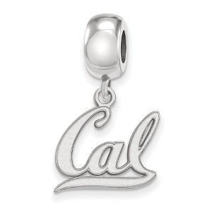 Black Bow Jewelry Sterling Silver California Berkeley Golden Bears NCAA Bead Charm - 1 of 3