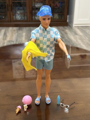 Barbie Ken Doll With Swim Trunks And Beach-themed Accessories (target  Exclusive) : Target