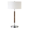 Hudson and Canal 25" Tall 2-Light Table Lamp with Fabric Shade - 2 of 4