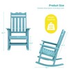 Sonkuki Patio Outdoor Adirondack Rocking Chair with Big Armrests, Weather Resistant, Easy Installation, Lawn and Backyard - 3 of 4
