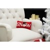C&F Home 6" x 12" Snow Snowman Hooked Christmas Throw Pillow - 3 of 4