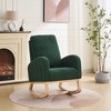 NicBex Polyester Glider Rocking Chair,Upholstered Nursery Rocking Chairs with High Backrest,Modern Rocking Chair,Nursing Chair for Bedroom - 2 of 4