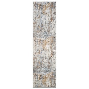 World Rug Gallery Muted Multi-Tonal Abstract Area Rug - Rug for Living Room, Bedroom, or Play Area - Easy to Clean, Kid & Pet Friendly, Durable - 1 of 4