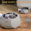 NAYSAYE Indoor Fireplace Concrete Tabletop Fire Pit with Real Flame and Modern Design for Living Room, Gray, 9"*9"*4.25" - 3 of 4