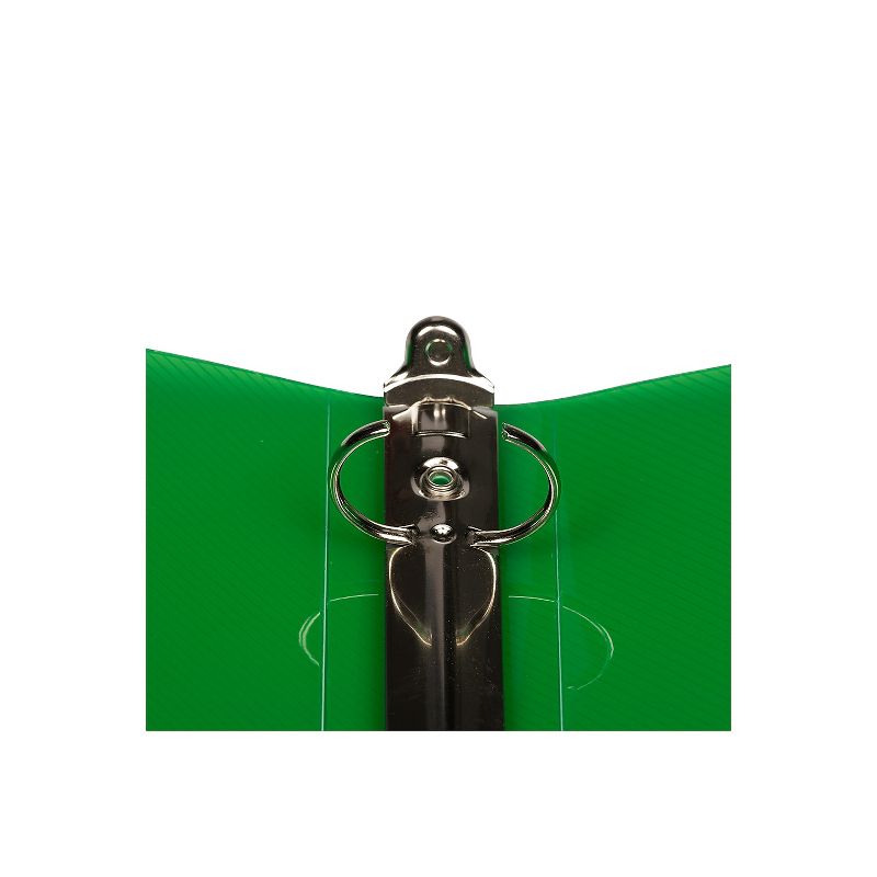 JAM Paper Heavy Duty 1"" 3-Ring Flexible Poly Binders Green (751T1GR) , 3 of 6