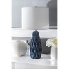 nuLOOM Amherst Ceramic 25" Table Lamp Lighting - Navy 25" H x 13" W x 13" D - 2 of 3