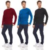 DARESAY Men's Thermal Crew Long Sleeve Henley Tops Base Layer Shirt, Pack of 3 - 2 of 4