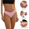 TIME HOLLOW Pink Seamless Thong Underwear Set - 3 of 3