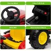 12V Kids Ride-On Tractor with Remote Control, Dual 35W Motors, Detachable Trailer, Bluetooth, USB, 3-Speed Shift & 7 LED Lights - 4 of 4