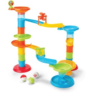 Kidoozie Drop N' Roll Raceway – 30-Piece Marble Run-Style Ball