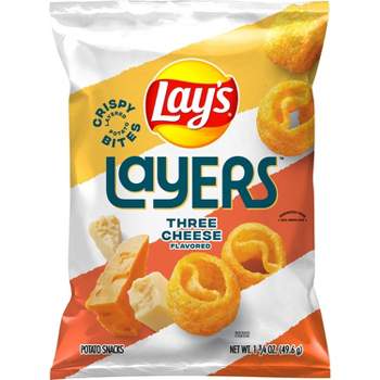 Lay's Layers Three Cheese Flavored Potato Snacks - 1.75oz