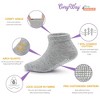 Cozyway Non-Slip Ankle Grip Low Cut Baby Socks, 14 Pack for Boys and Girls, Gray, 6-12 Months Old, Unisex - 2 of 2