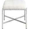 Meridian Furniture,Valley Chenille Fabric Bench - 4 of 4