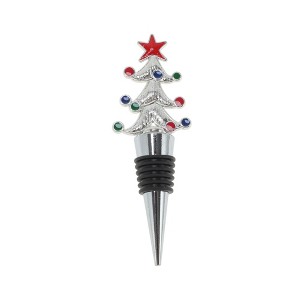 Unique Bargains Christmas Tree Bottle Stopper Zinc Alloy PTR 4.49"x1.34"x0.79" 1 Pc - 1 of 3