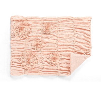 Image of Lush Décor Crib Bedding Set Serena Embellished Soft Baby/Toddler - Blush - 3pc
