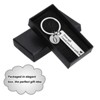 Unique Bargains Stainless Steel Personalized Durable Keychain with Gift Box 1 Set - 4 of 4