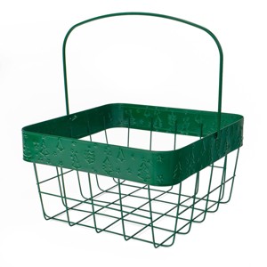 Wire Basket with Handle Green - Bullseye's Playground™ - 1 of 2