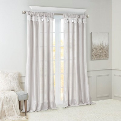 Kumasinova 84"/95"/108"/120" DIY Twist Tab Top Curtains,Elegant Living Room Curtains Panel with Lining,Window Curtains for Bedroom&Kitchen