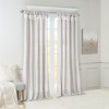 PAGED Faux Silk Blackout Curtains for Bedroom,Window Curtain Panel with Twisted Tab Top,Lined,Curtains for Living Room,Machine Washable - 2 of 4