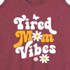 Women's - Instant Message - Vibes Tired Mom Graphic Racerback Tank - 2 of 4