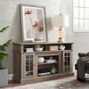 ACEPANO 58.25 in. W Modern Wooden Decorative Cabinet with Open and Closed Storage Compartments for Living Room-Gray - 3 of 4