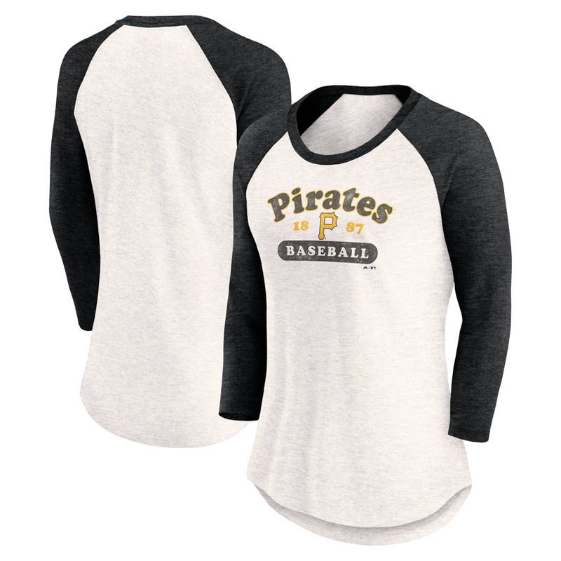 MLB Pittsburgh Pirates Women&#39;s 3 Qtr Fashion T-Shirt, 1 of 4