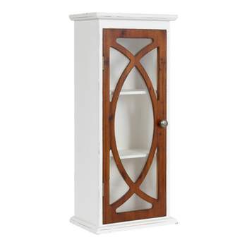 Kate and Laurel Quinlan Decorative Wood Wall Cabinet