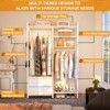 Aheaplus Garment Rack Heavy Duty Clothes Rack Free Standing Closet Organizer with Shelves and 2 hanging Rods - 4 of 4