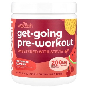 Wellah Get-Going Pre-Workout, Fruit Punch, 11.7 oz (327 g) - 1 of 3