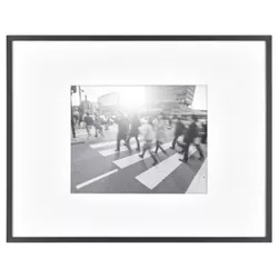 14.4" x 18.4" Matted to 8" x 10" Thin Gallery Frame Black - Project 62™