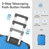 FURNIinspire Bag And Luggage Sets 3 Piece Rolling Luggage, Hard Shell Travel Suitcases Set with Wheels Telescopic Handle, Blue, 21.06"*11.42"*30.12" - 4 of 4