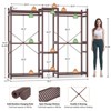 Aheaplus Bamboo Closet System Clothes Rack, Large Freestanding Garment Rack Clothing Rack for Hanging Clothes - 4 of 4