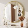 Apmir  Round High Quality Aluminum Alloy Framed French Cleat Mounted Wall Decor Bathroom Vanity Mirror - 4 of 4