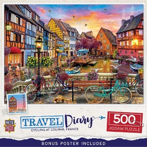 MasterPieces 500 Piece Jigsaw Puzzle - Cycling at Colmar France - 15"x21" - 1 of 4