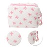 Unique Bargains Square Bag with Pendant Bow Makeup Bag 1 Pc - 4 of 4